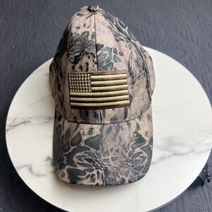 Pugs Flag Patch Snapback Hat Adjustable Ball Cap Camo Outdoor Casual Pre-Owned